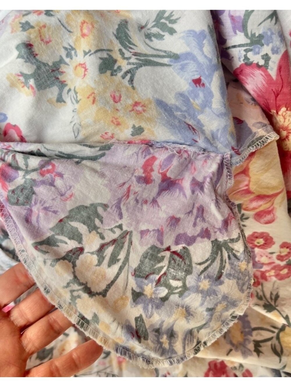 Uni Mondo Womens Dress Size 16/18 Floral Cross Back Straps Pockets Drop Waist - Picture 11 of 14